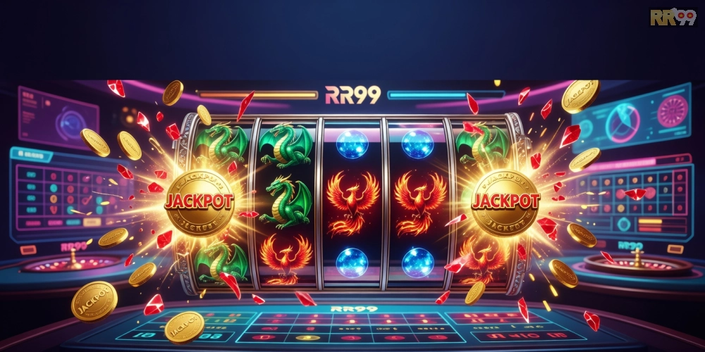 Hình minh họa cơ bản về trò chơi nổ hũ rr99 với jackpot hấp dẫn
