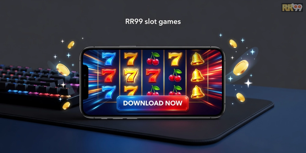 Hình minh họa khái niệm tải game nổ hũ rr99 với giao diện hấp dẫn
